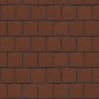 Брусчатка тёмно-красная "Эдинбург" квадро Брусчатка тёмно-красная "Эдинбург" квадро